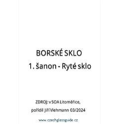 Borské sklo - Šanon 1 - Ryté