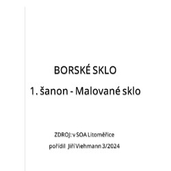 Borské sklo - Šanon 1 - Malované