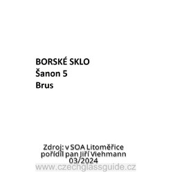 Borské sklo - Šanon 5 - Brus