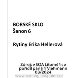 Borské sklo - Šanon 6 - Rytiny