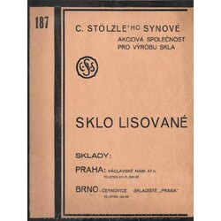 C. Stölzle - katalog 187 (1930-1940)