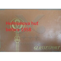 Heřmanova huť - Glassexport before 1958