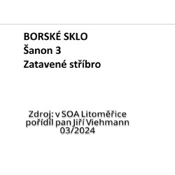 Borské sklo - Šanon 3 - Zatavené stříbro