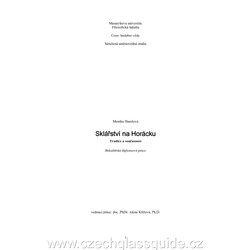 M. Hanslová: Sklářství na Horácku - Bakalářská práce