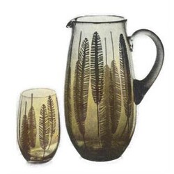 Borské sklo - 741/A-1302,  Drinking set