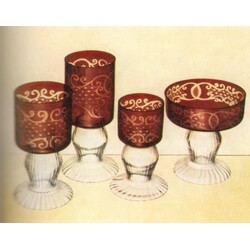 Borské sklo -  12041/4443, Drinking set