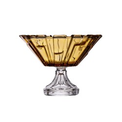 Bohemia Treasury - Bolero footed bowl Amber