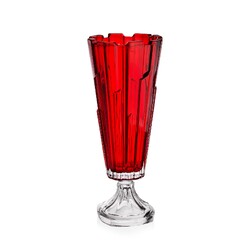 Bohemia Treasury - Bolero footed vase Red