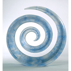 M. Fišar - Sculpture Blue Spiral