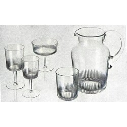 Borské sklo -  VS 3787,  Drinking set