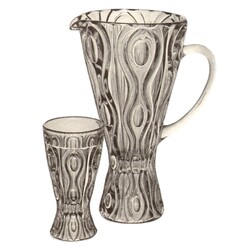 Rudolfova huť - 3125, Drinking set