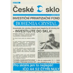 České sklo - Extra / leden 1992